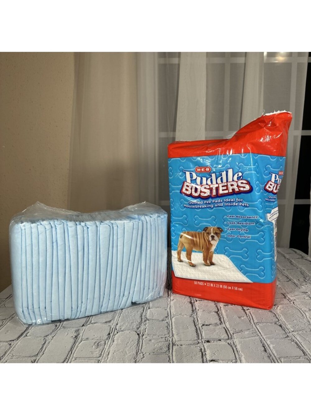 Dog Pee Pads 70 Count 22” x 22” Open Pack Leak Resistant